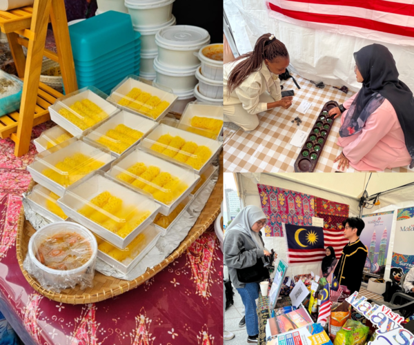 말레이시아의 전통 디저트와 부스 모습. [사진=말레이시아 관광청 서울사무소]
