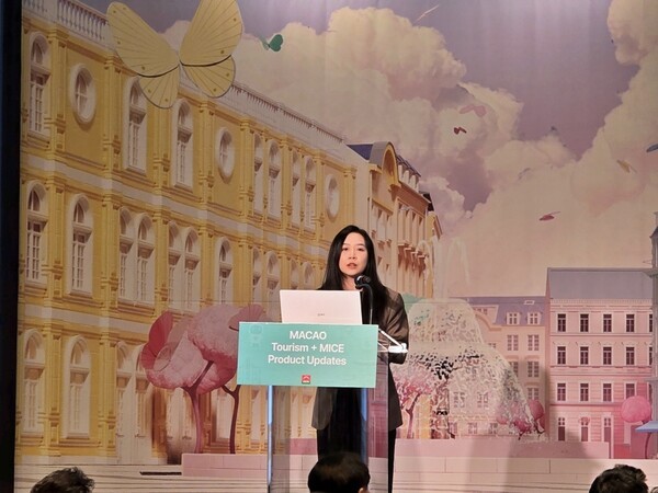 헝친경제개발국 관계자가 5월 29일 발표를 하고 있다. [사진=편성희 기자]