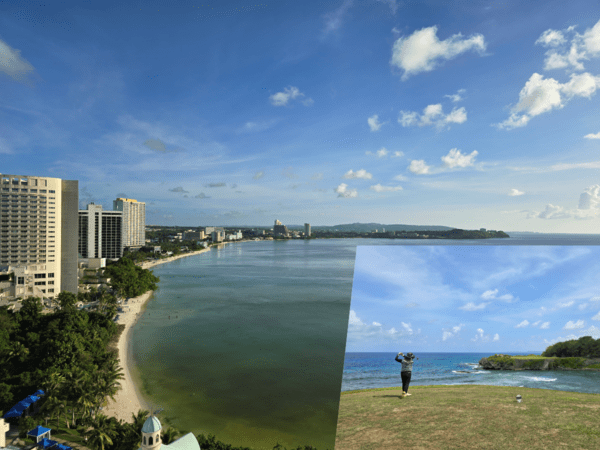 아름다운 투몬만과 5대 명문 골프장이 있는 괌에서 호캉스와 골프를 즐기는 여행객이 늘어나고 있다 [사진= 편성희 기자]