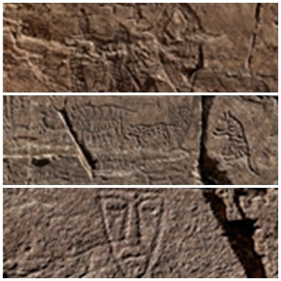 고래.거북.사람(상), 호랑이.표범(중), 얼굴.가면(하) [사진=울산광역시]