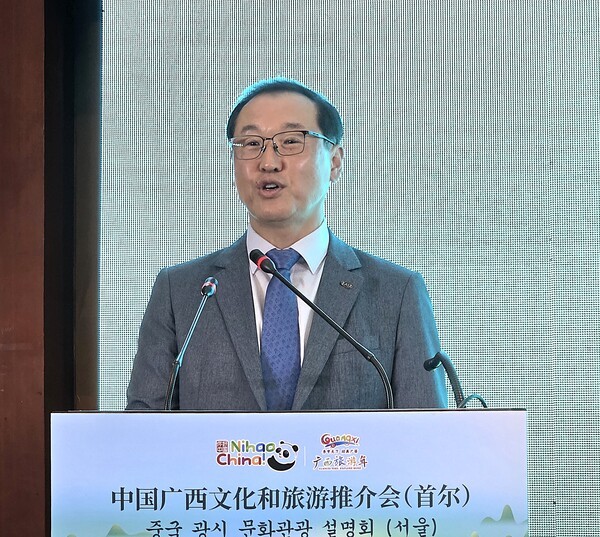 축사를 하고 있는 황준석 한국여행업협회 상근부회장 [사진=이상인 편집위원]