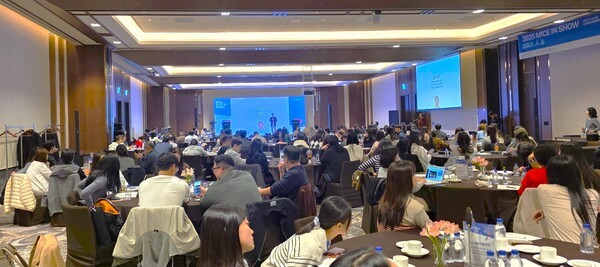 지난 24일, 인스파이어 엔터테인먼트 리조트에서 개최된 ‘2025 마이스人 쇼(MICE IN Show)’ 행사장 모습  [사진=이상인 편집위원]